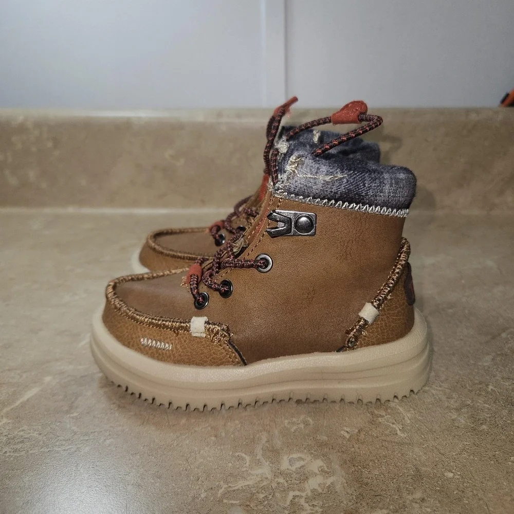 Hey Dude Boots Toddler Size 6 Brown Bradley T Classic Bootie‎ Walking Comfort